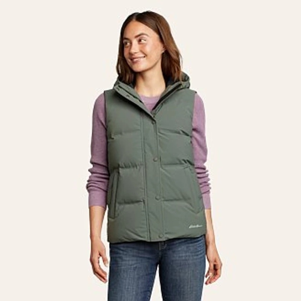 Eddie Bauer Women's Olive Puffer Vest